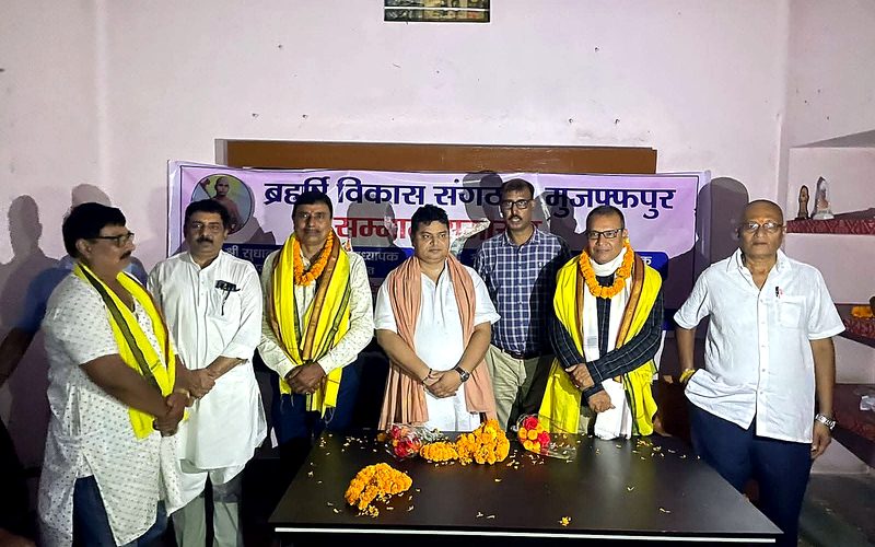 Group standing after honor ceremony