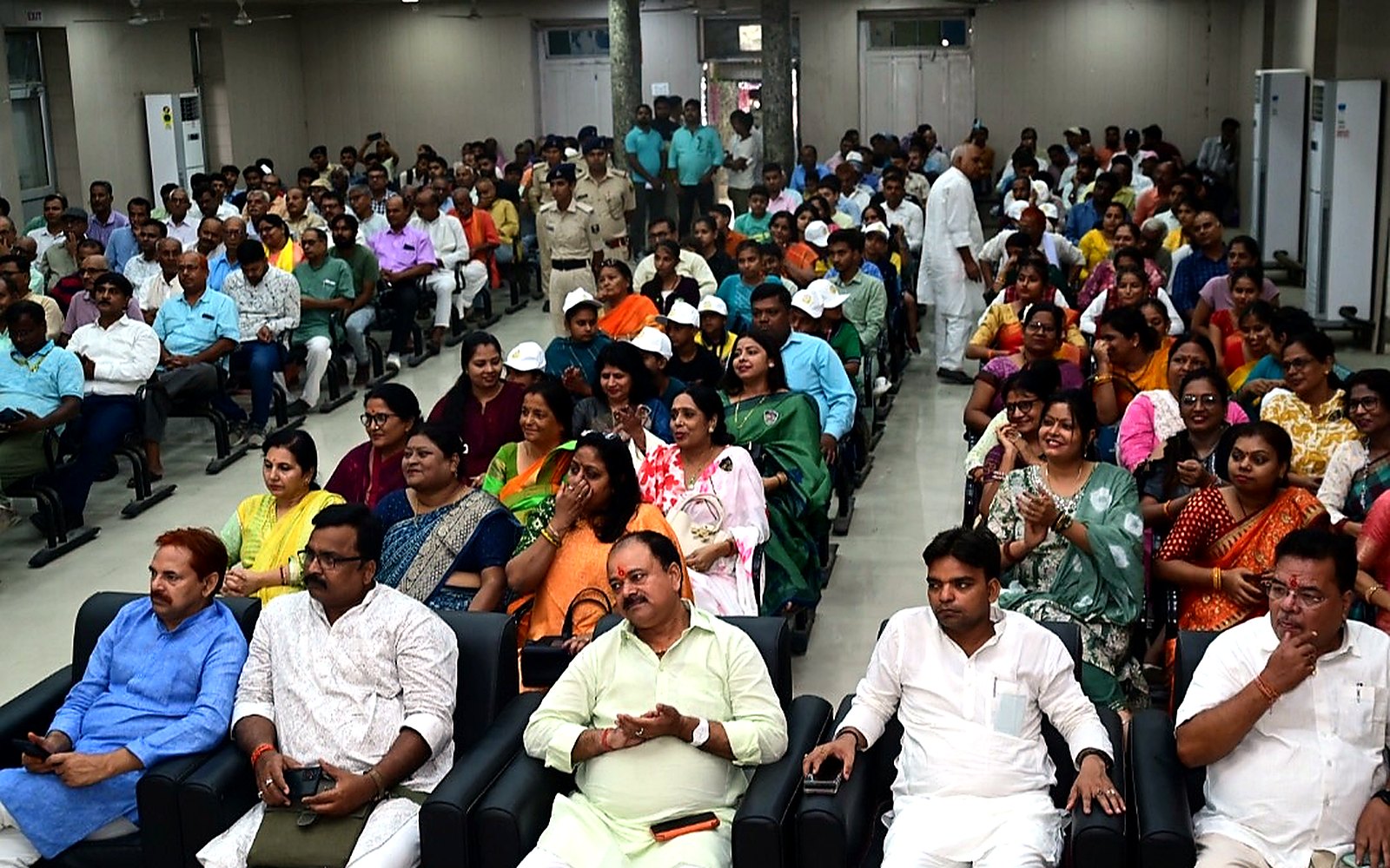 Audience gathered for a community event